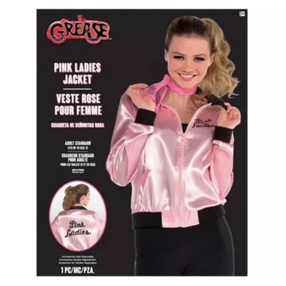 🆕 Grease Pink Ladies Jacket, Adult Standard, New - Picture 5 of 11
